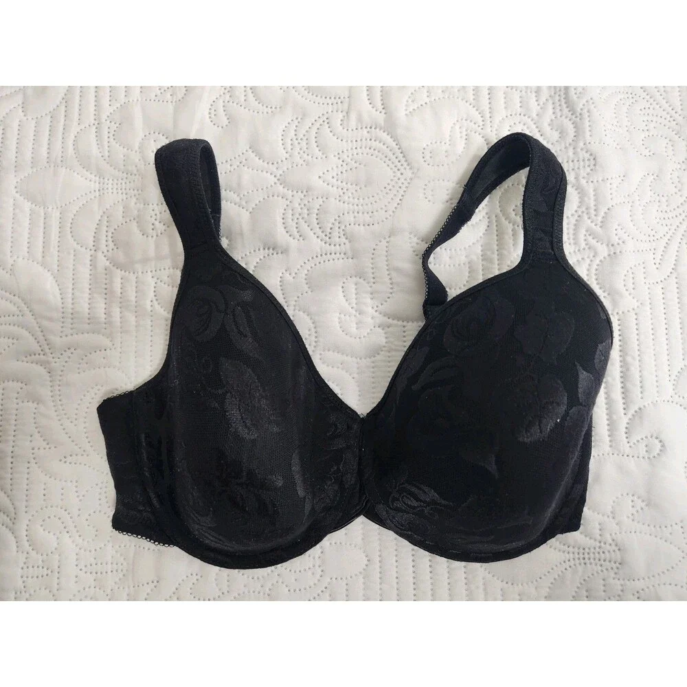 Wacoal Awareness Full Figure Contour Lined Underwire Bra Black Size 34DDD 853167